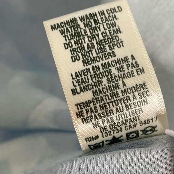 Bella Dahl Capri Button Down Shirt Blue M - Picture 9 of 9